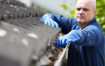 cleaning and inspecting Pont Yr Hafod roofs